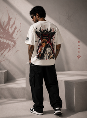 Sukuna Oversized Anime T-Shirt | Jujutsu Kaisen Streetwear | 240 GSM French Terry