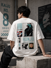 Kaiju No. 8 HONJU Oversized T-Shirt | 240 GSM French Terry Cotton | Zeitlos