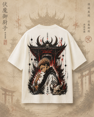 Sukuna Oversized Anime T-Shirt | Jujutsu Kaisen Streetwear | 240 GSM French Terry