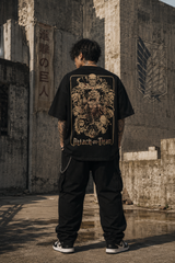 Attack on Titan Founding Titan Oversized T-Shirt | Premium 240 GSM French Terry