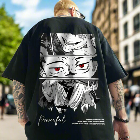 Anime Oversized Graphic T-Shirt