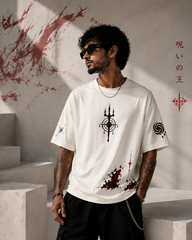 Sukuna Oversized Anime T-Shirt | Jujutsu Kaisen Streetwear | 240 GSM French Terry