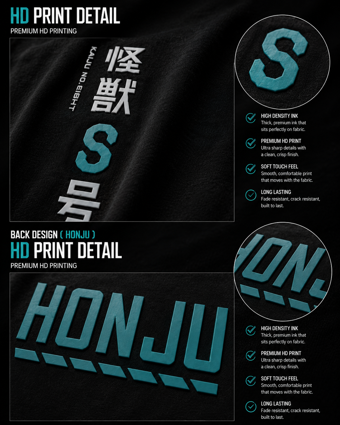 Kaiju No. 8 HONJU Oversized T-Shirt | 240 GSM French Terry
