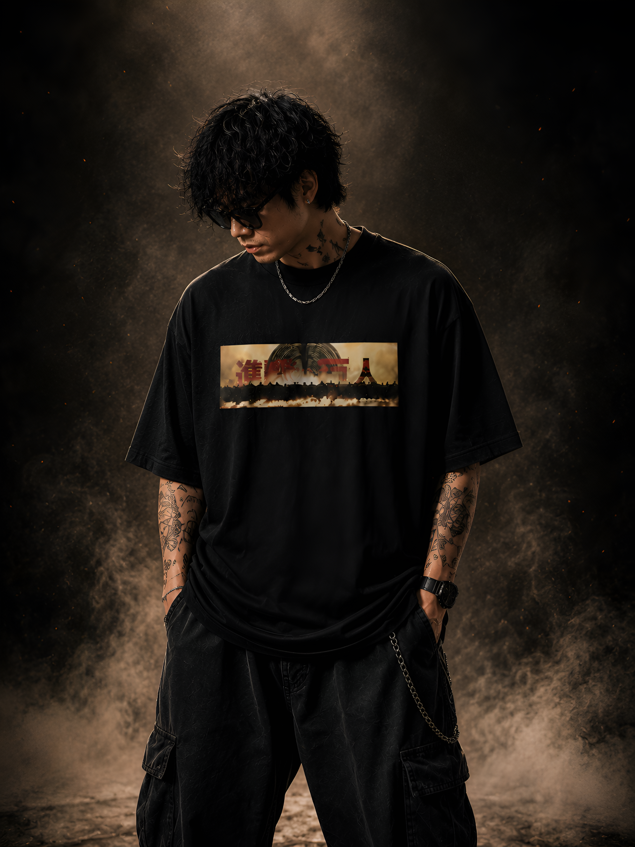 Attack on Titan Founding Titan Oversized T-Shirt | Premium 240 GSM French Terry