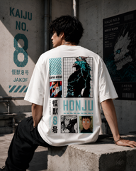 Kaiju No. 8 HONJU Oversized T-Shirt | 240 GSM French Terry Cotton | Zeitlos