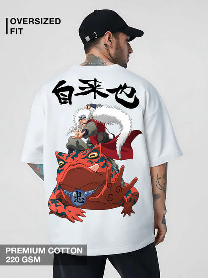 Jiraiya x Gamabunta Oversized Anime T-Shirt